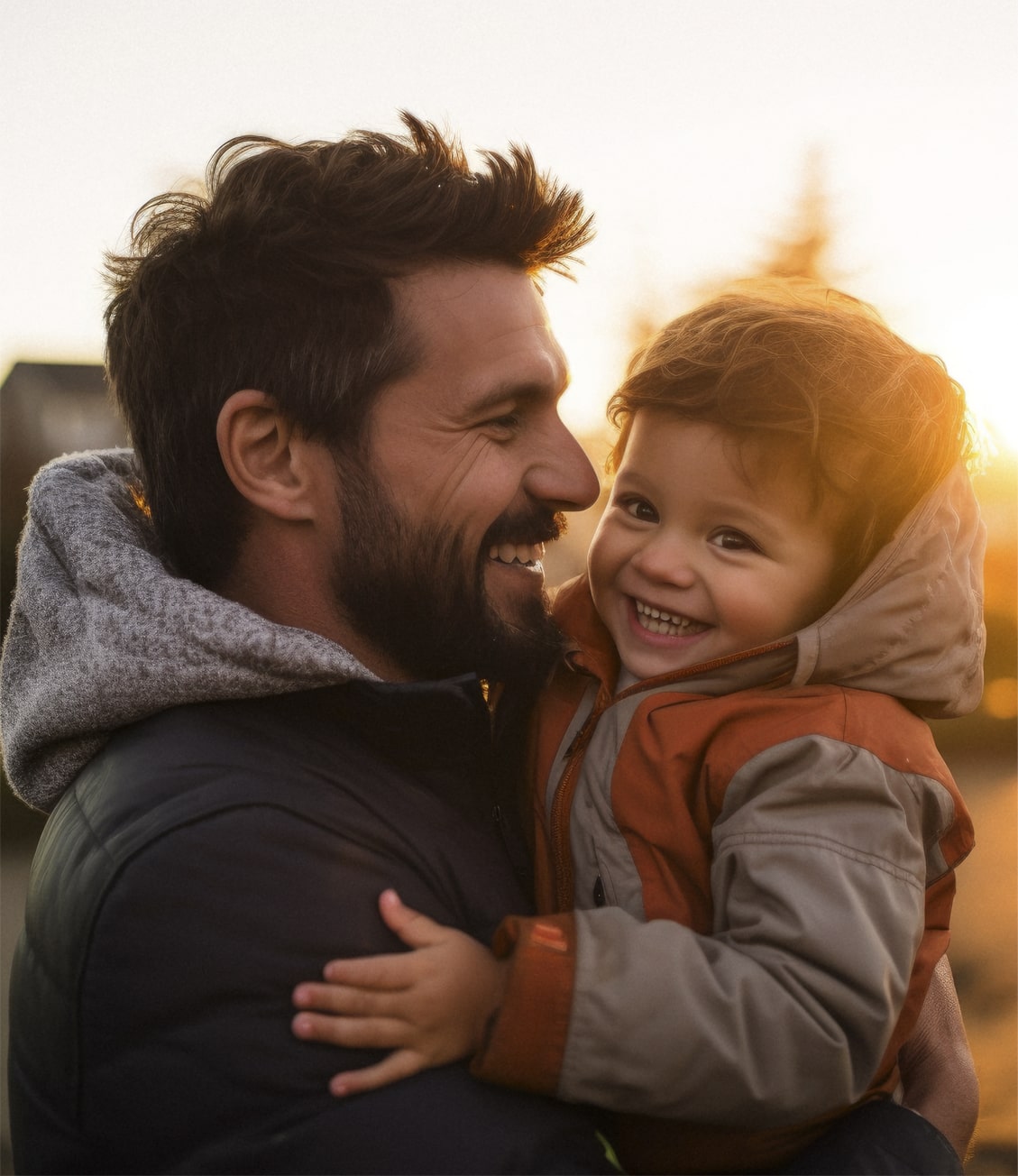 Padre solicitando cuidado personal de su hijo